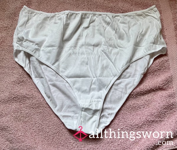 White Cotton FULL Panties