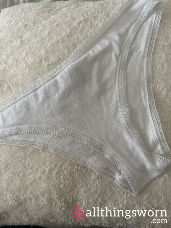 White Cotton Good Girl Panties
