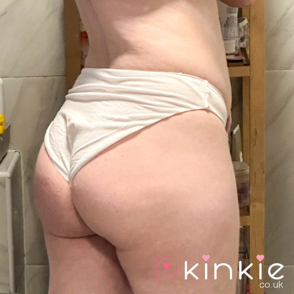 White Cotton High Legs Clinging To My Curvy B*m