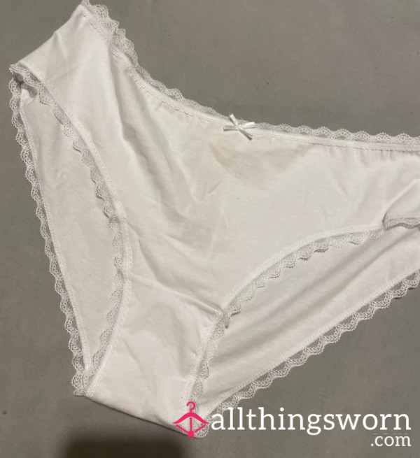 White Cotton Panties 💦