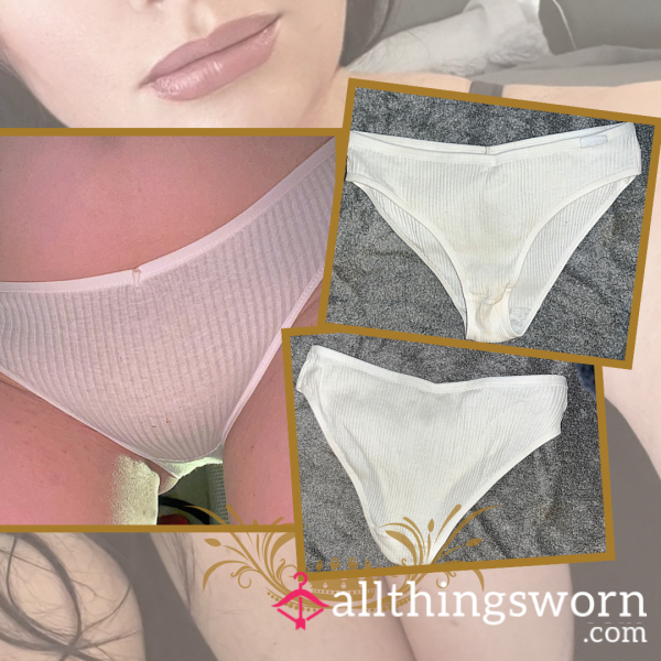 WHITE COTTON PANTIES 🤍 Worn For 24 Hours