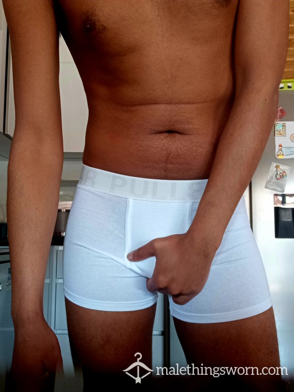 White Cotton Pull&Bear Tight Boxers