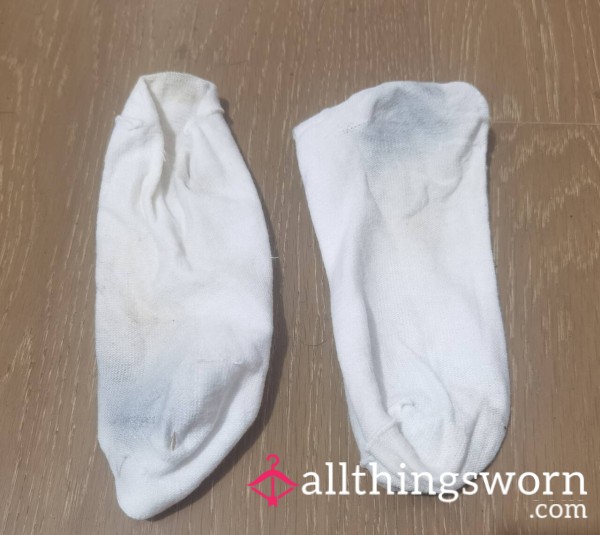 White Cotton Socks From Gym Session