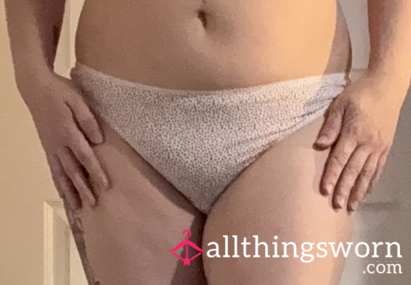 White Cotton Thong