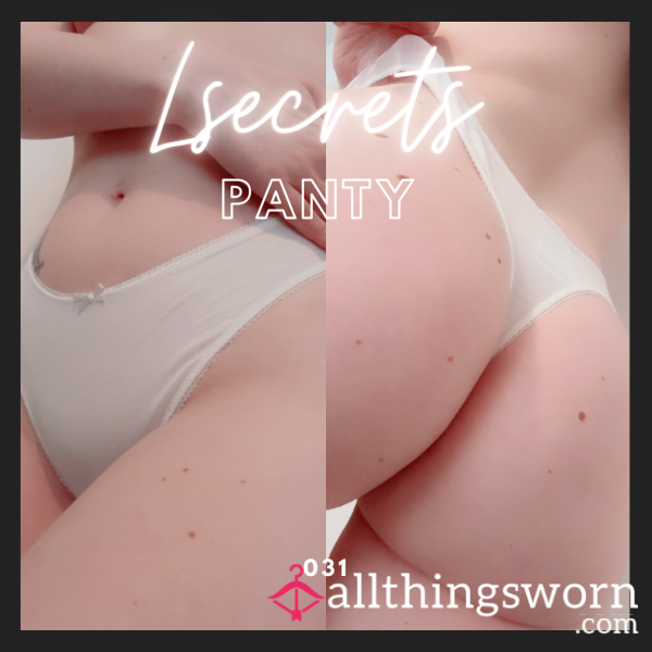 White Cotton Thong