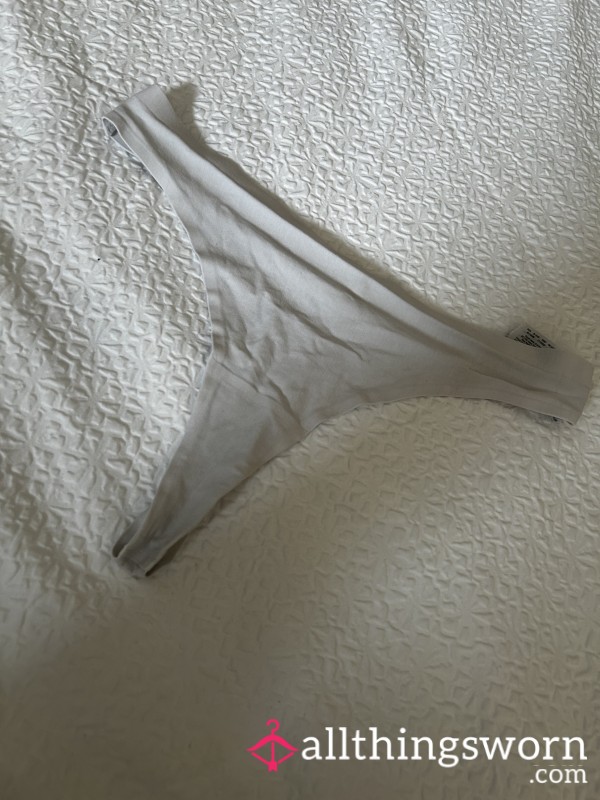 White Cotton Thong 🤍
