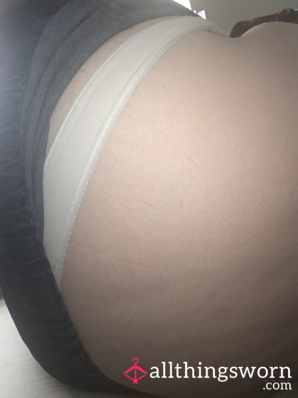 White Cotton Thong  • Well Worn • Natural Bleaching