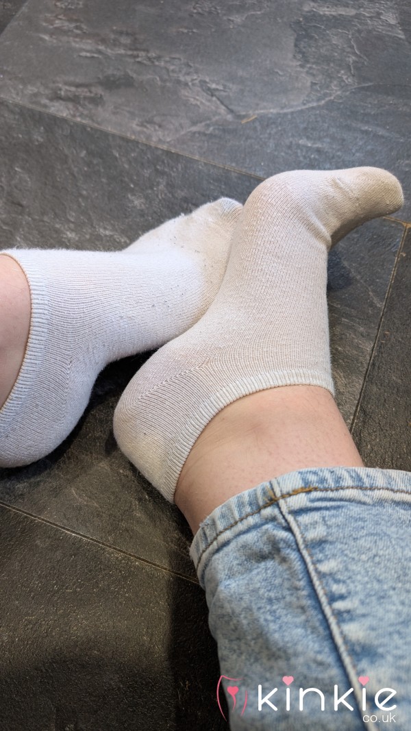 White Cotton Trainer Socks. Introductory Offer £15 For 3 Days Wear.