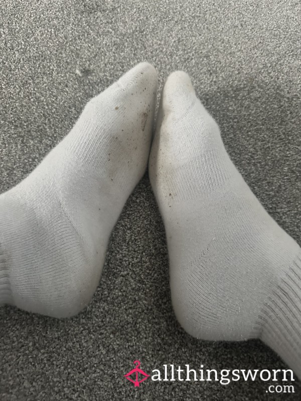 White Crew Socks