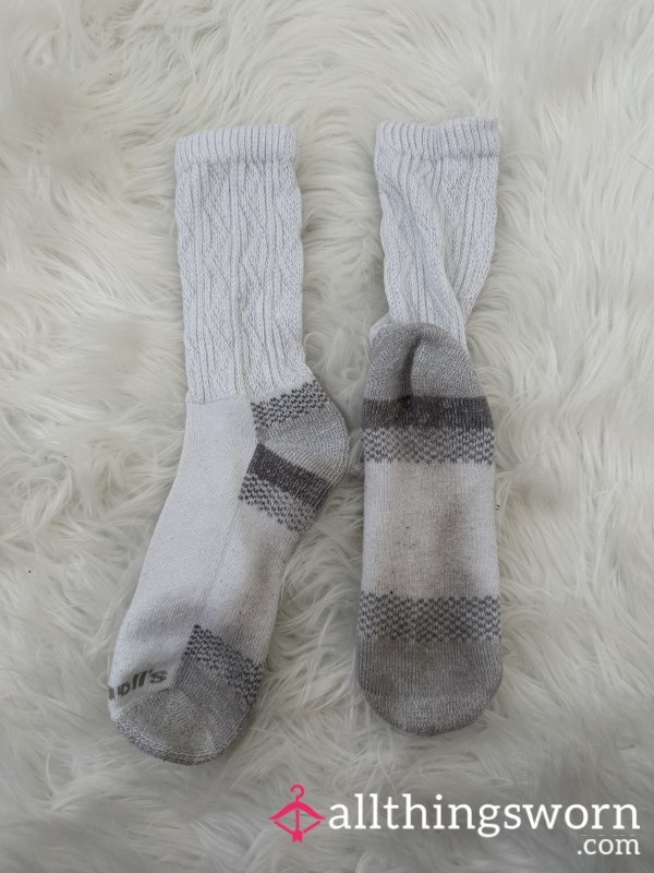 White Crew Socks