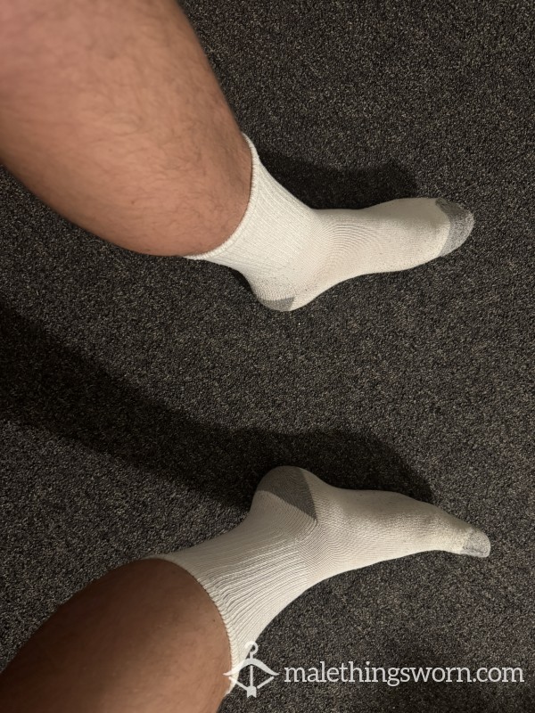 White Crew Socks