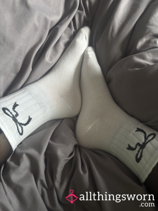White Crew Socks