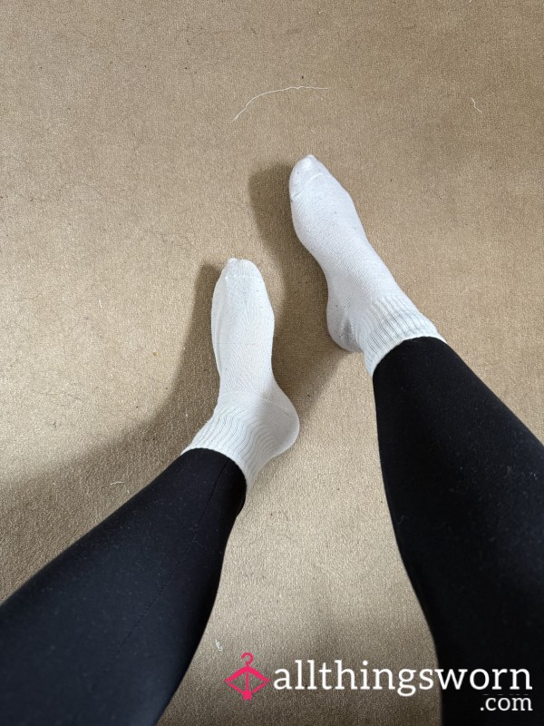 White Crew Socks