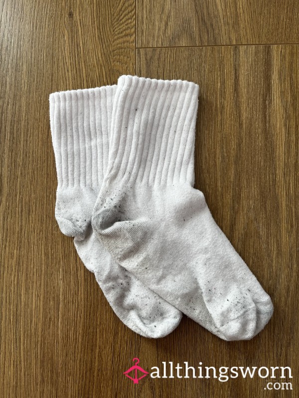 White Crew Socks