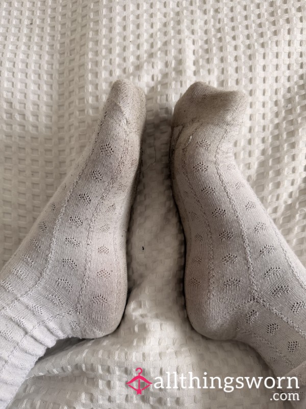White Crew Socks