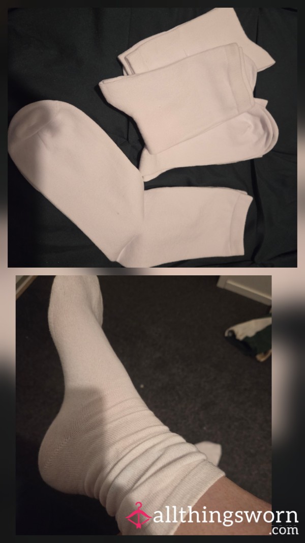 White Crew Socks For Custom Wears