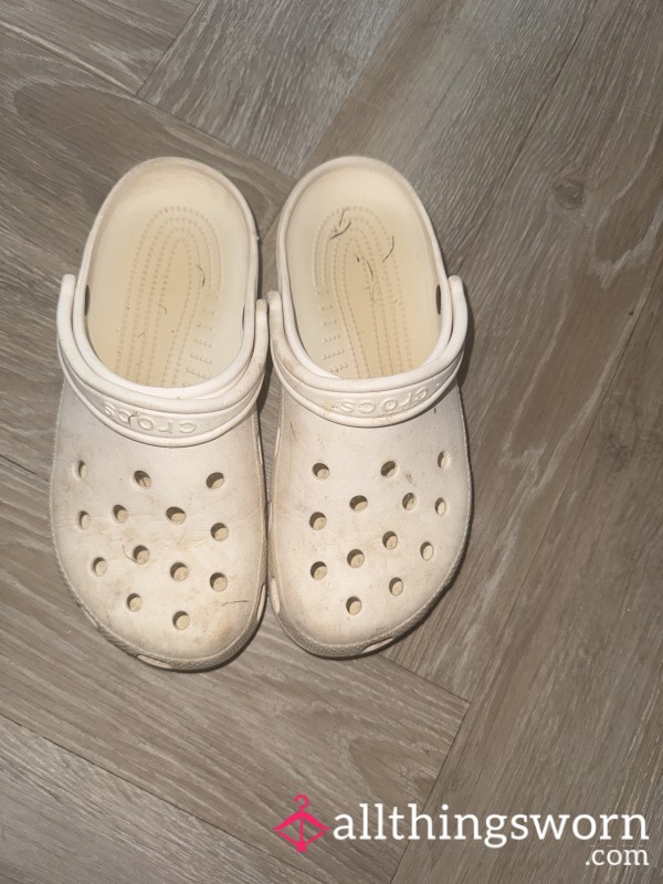 White Crocs