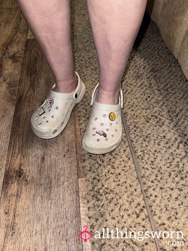 White Crocs