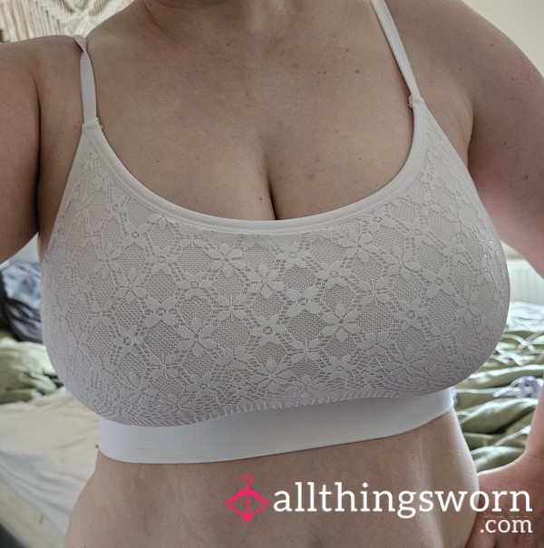 White Crop Bra 1 Week Wear