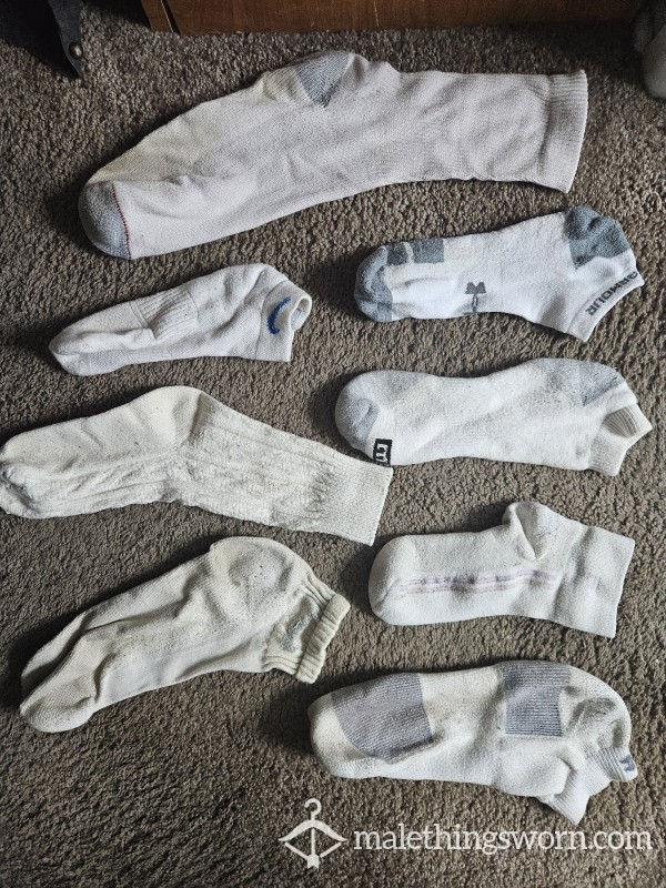 White C*m Socks Made Fresh