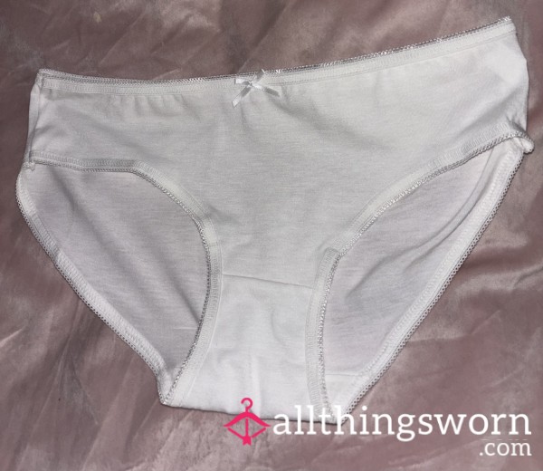 White Cute Panties Custom Wear 🩷