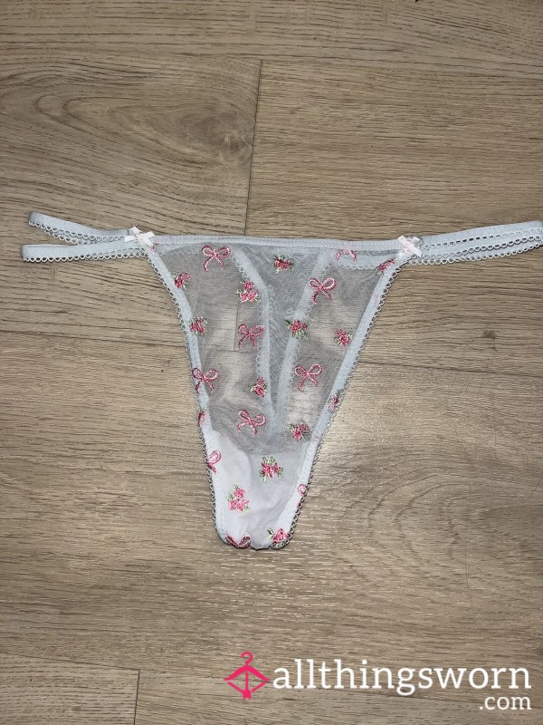 White Cute Thong (S)