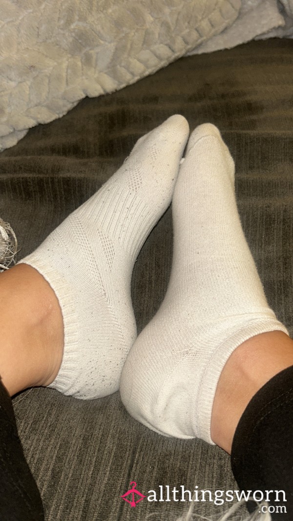 White Dirty Ankle Socks If U Know What I Mean 🤭😏