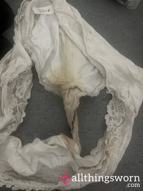 White Dirty Panties 😷