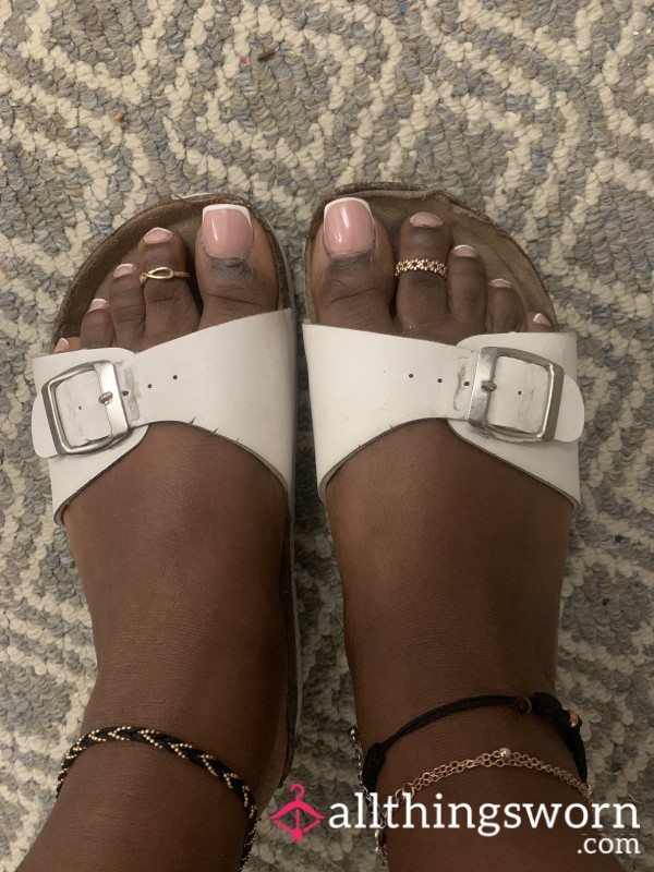 White Dirty Slippers