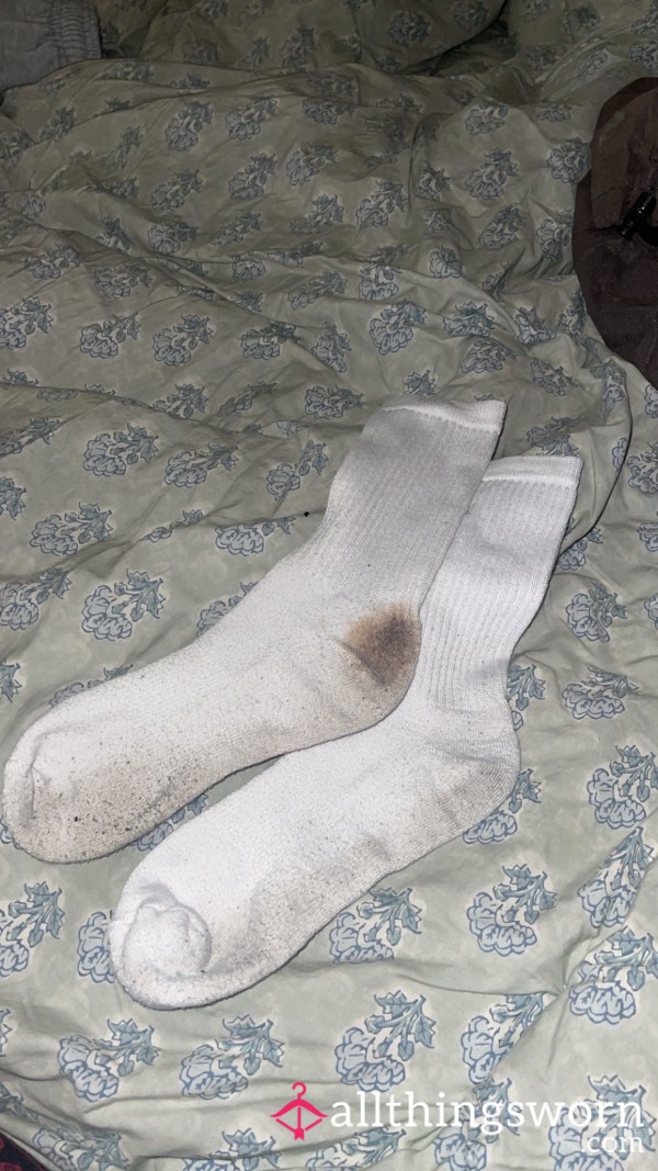 White Dirty Stain Socks 🧦