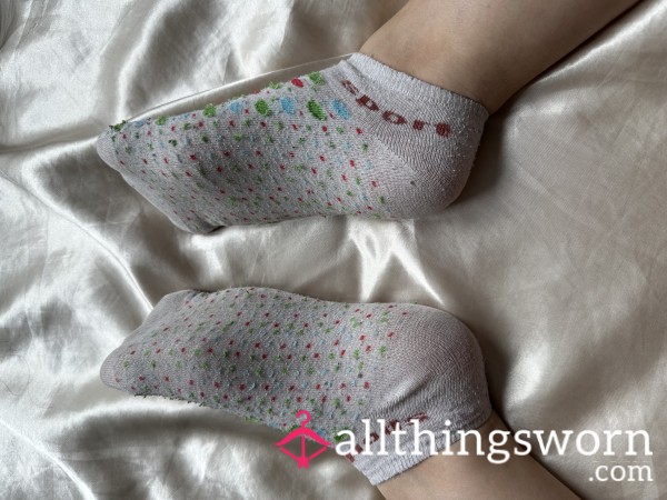 White Dotted Socks