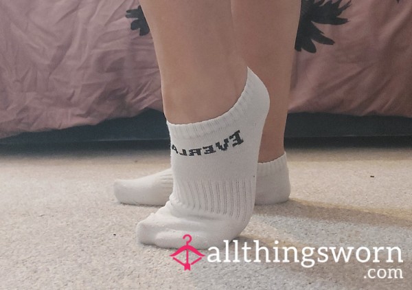 White Everlast Trainer Socks
