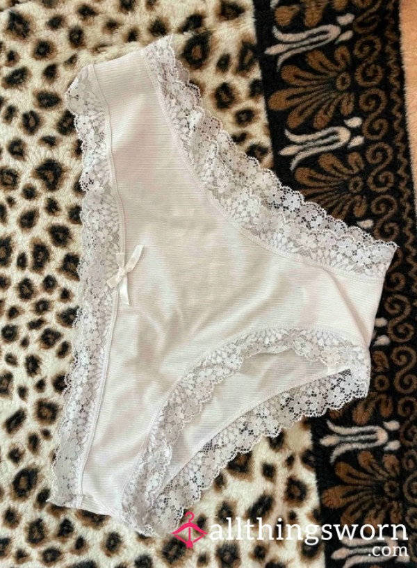 (White) Everyday Lace-edge Pantie