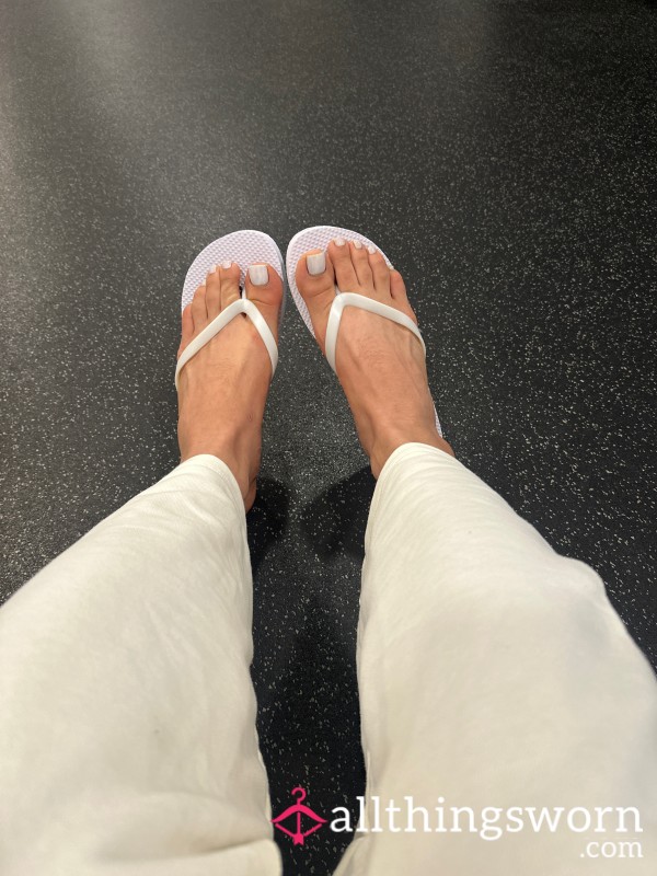 White Flipflops
