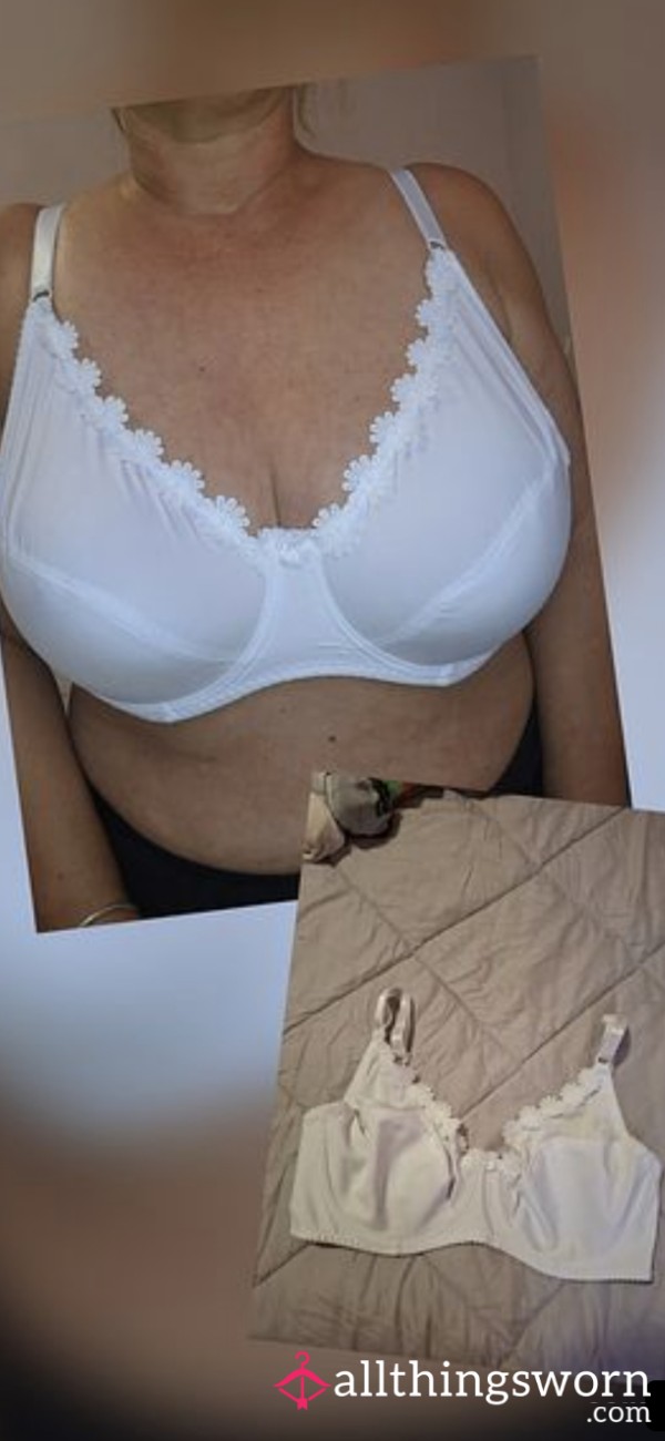 White Flower Bra