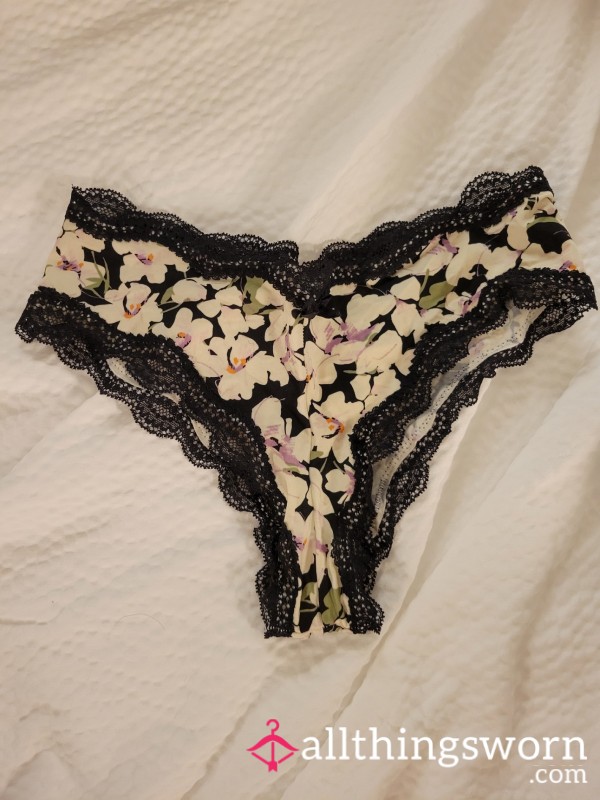 White Flowers And Black Lace