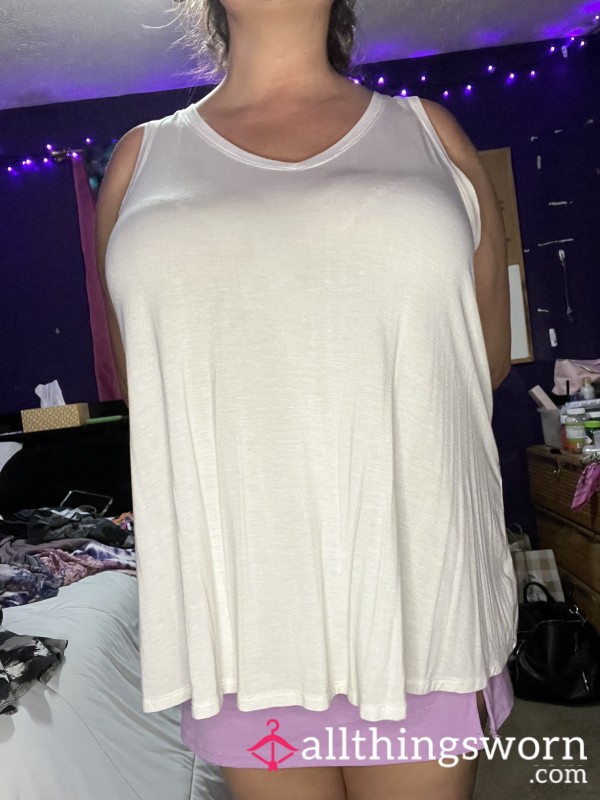 White Flowy Top 3XL
