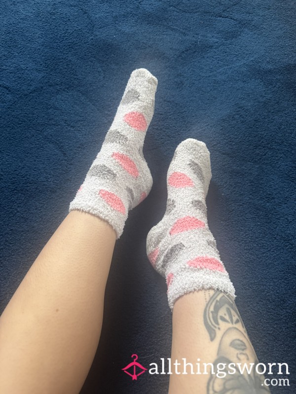 White Fluffy Socks