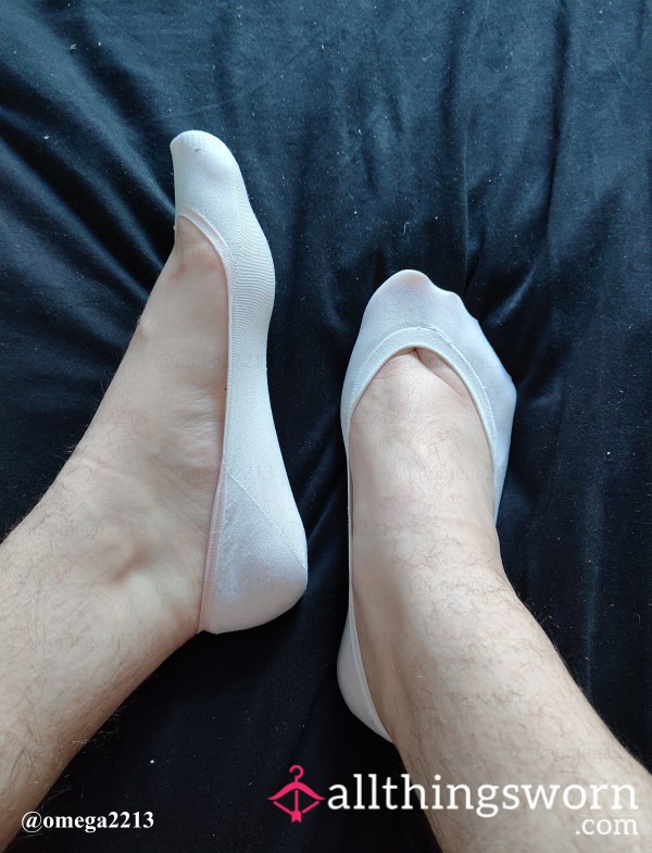 White Footie Socks