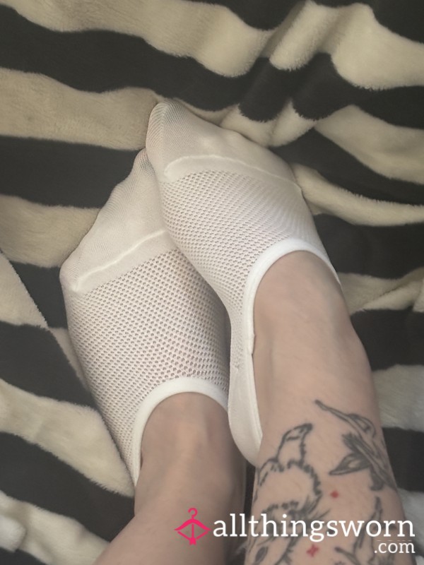 White Footsie Socks, Size 4 UK/ 37EU