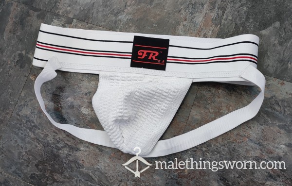 White FR Jockstrap