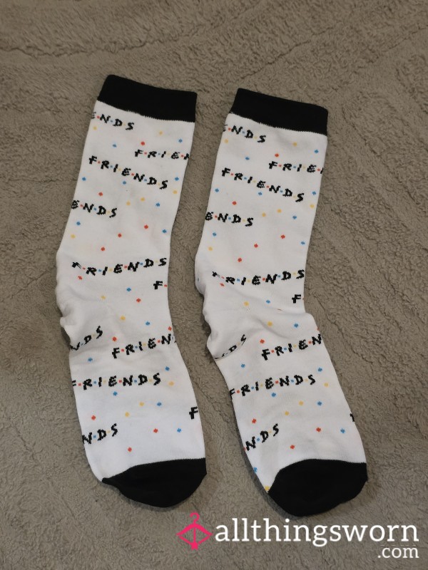 White Friends Socks.