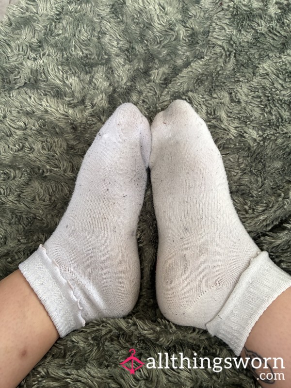 White Frilly Gym Socks