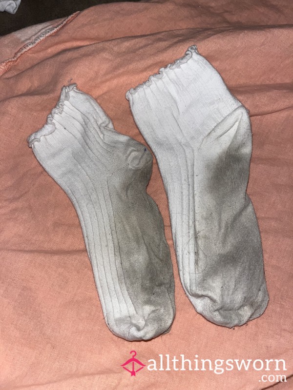 White Frilly Socks 🧦🥰😇