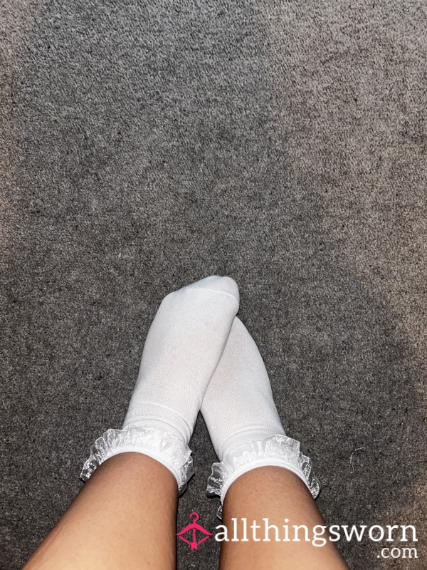 White Frilly Socks, Can Be As Dirty As You’d Like.