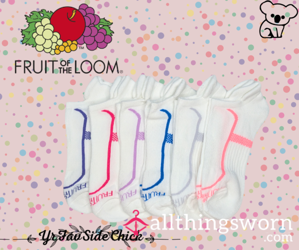 White Fruit Of The Loom Socks #1-6