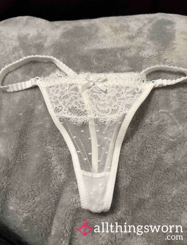 White G String 🤍💦