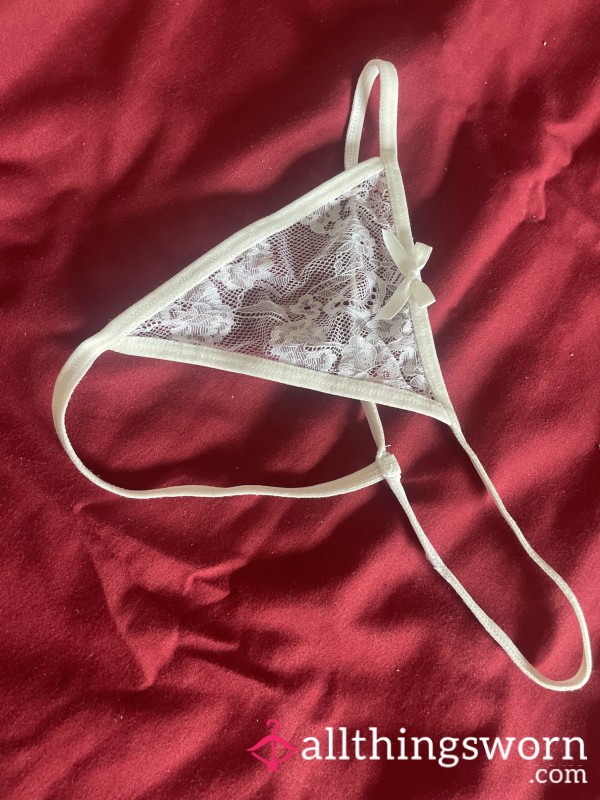 White G String Size XS😝💕
