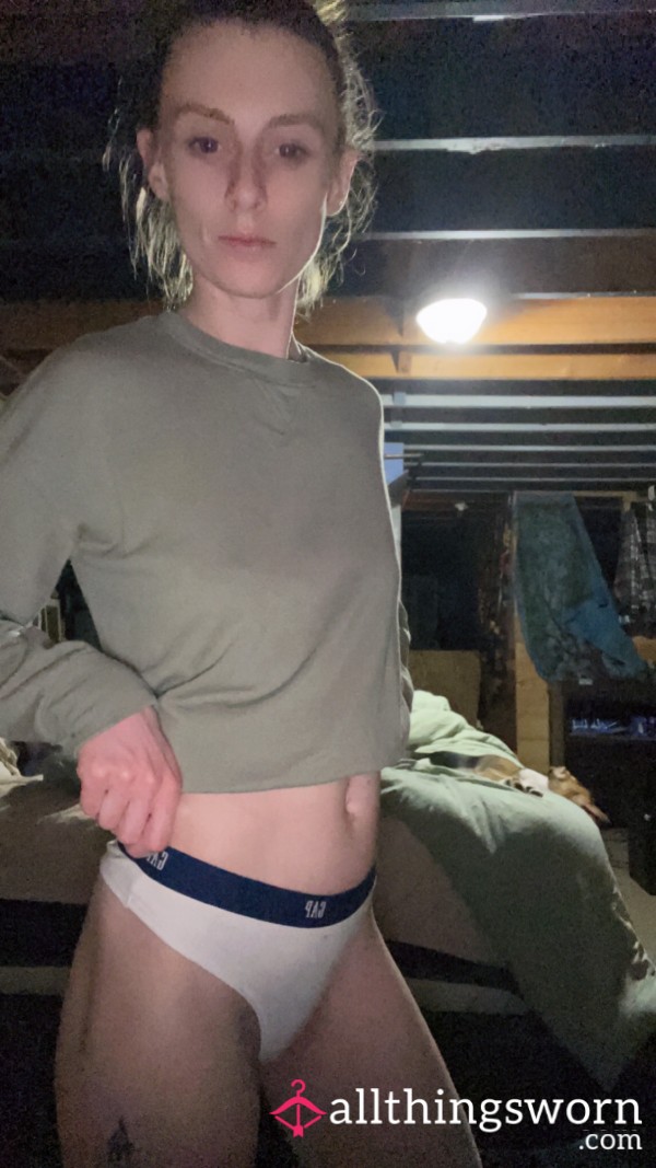 Sweaty White GAP Thong