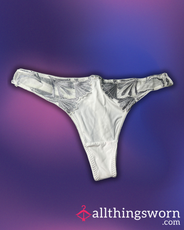 White & Gray Thong